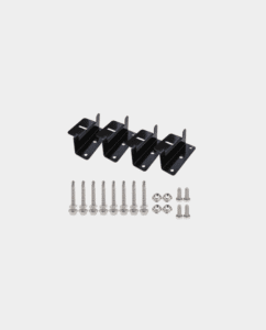 4x Aluminium Metal "Z" Mounting Bracket | Black