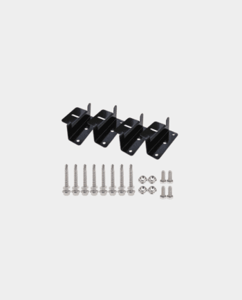 4x Aluminium Metal "Z" Mounting Bracket | Black