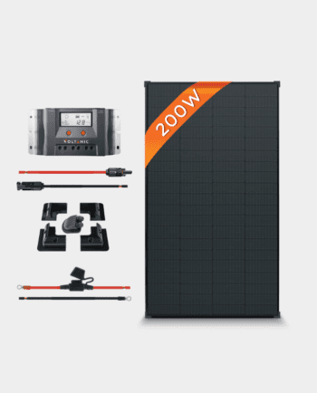 200W 12V MPPT All-Black Solar Panel Kit