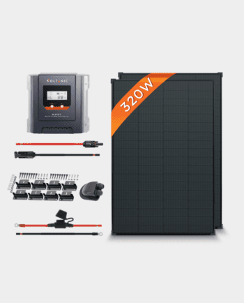 320W 12V MPPT All-Black Solar Panel Kit | 2x160W