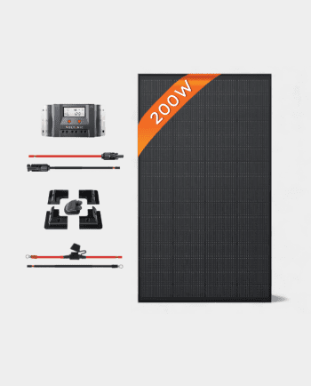200W 12V MPPT All-Black Solar Panel Kit