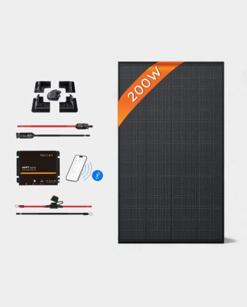 200W 12V MPPT All-Black Solar Panel Kit