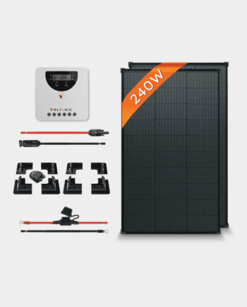240W 12V MPPT All-Black Solar Panel Kit | 2x120W
