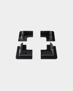 4x No-Drill ABS Mounting Kit Corners | Black