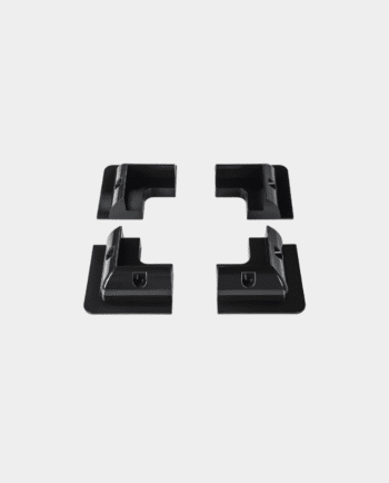 4x No-Drill ABS Mounting Kit Corners | Black