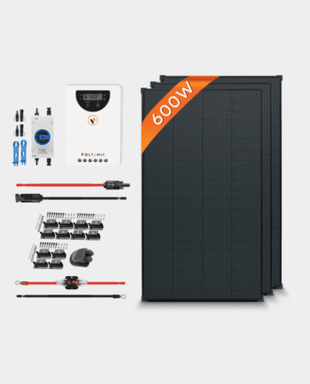 Max-Power 600W 12V/24V MPPT All-Black Solar Panel Kit
