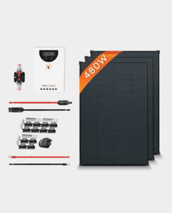 480W 12V/24V MPPT All-Black Solar Panel Kit