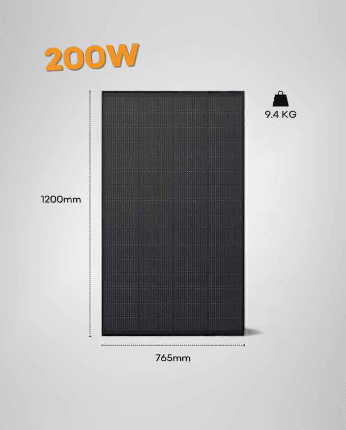 200W Bifacial Solar Panel N-Type Topcon All-Black - Image 5
