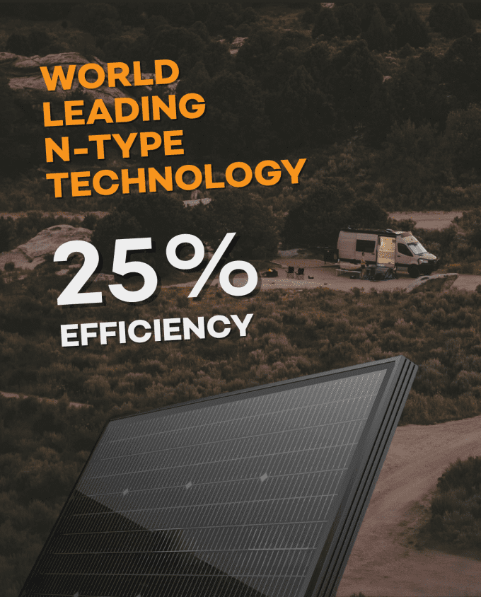 200W Bifacial Solar Panel N-Type Topcon All-Black - Image 4