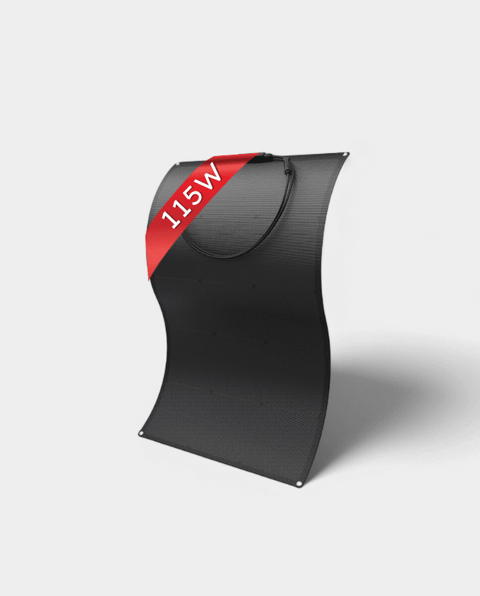 115W Flexible HPBC Solar Panel 12V All-Black