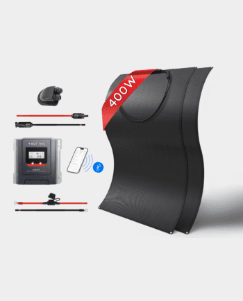 400W Flexible 12V MPPT Full-Black Solar Panel Kit | 2x200W